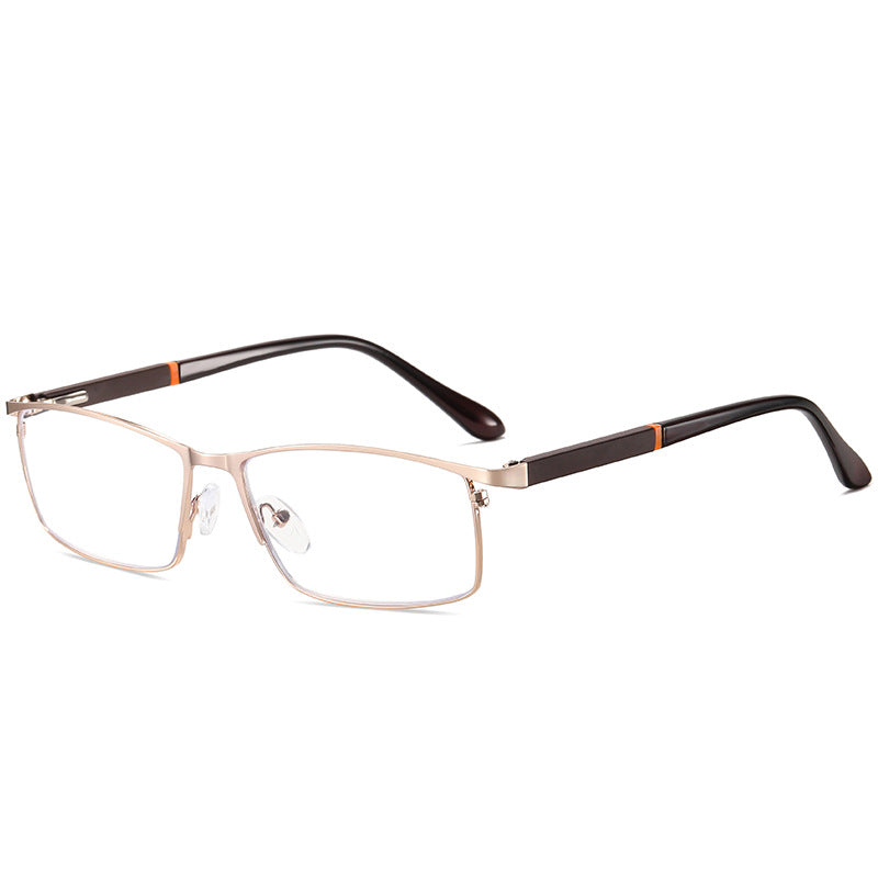 Stainless Steel Men Anti Blue Light Reading Glasses