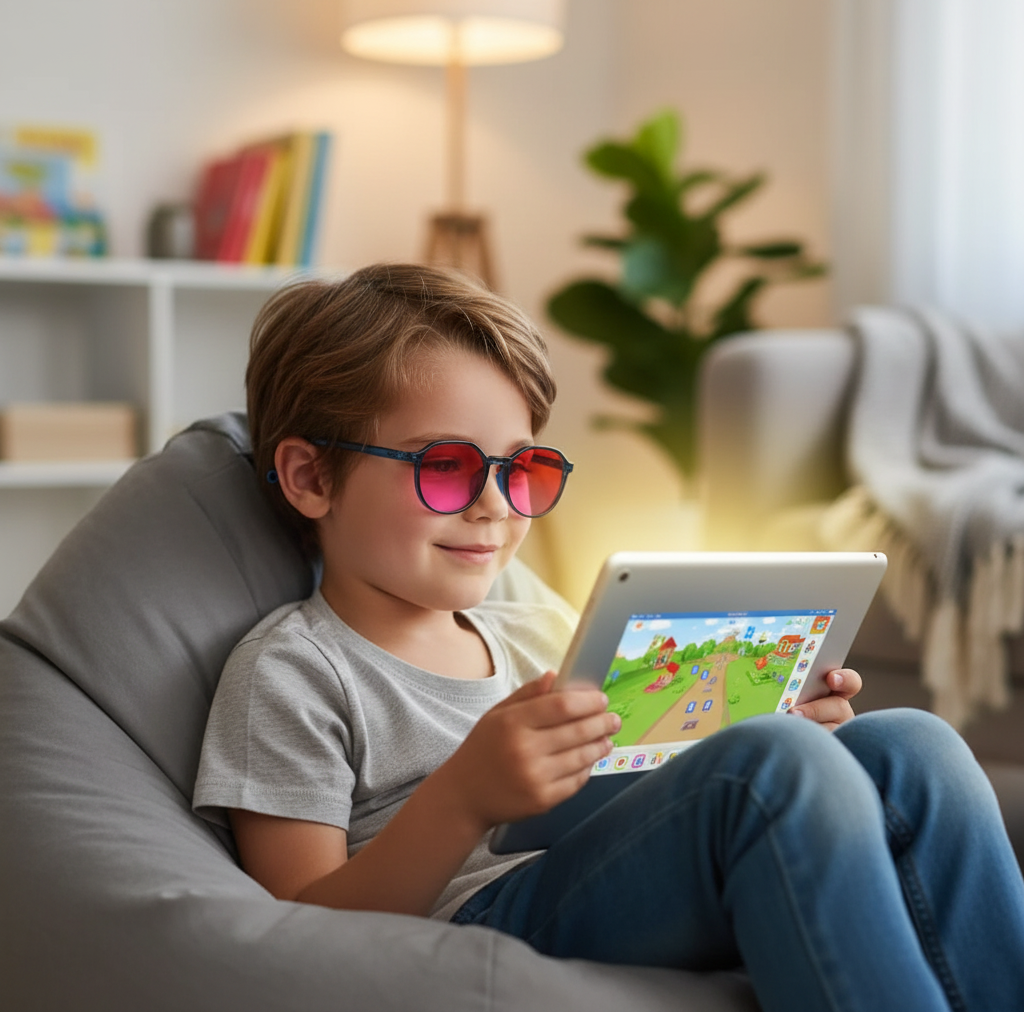 Children's glasses for better sleep