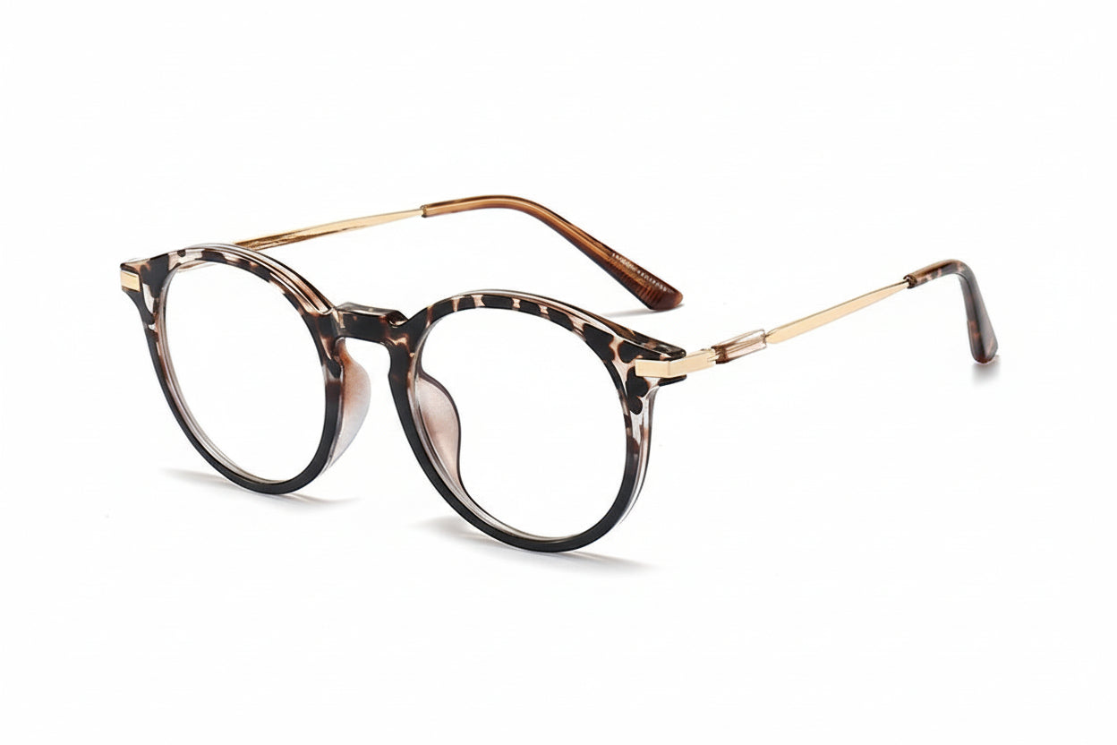 Anti-blue Light Presbyopic Round Frame Glasses