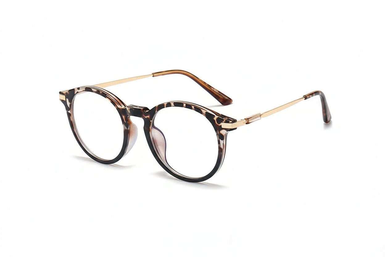 Anti-blue Light Presbyopic Round Frame Glasses