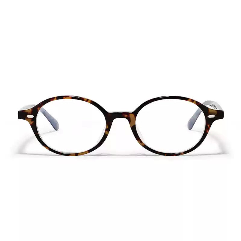 Hawksbill Oval Glasses Frame Women's Anti Blue-Ray