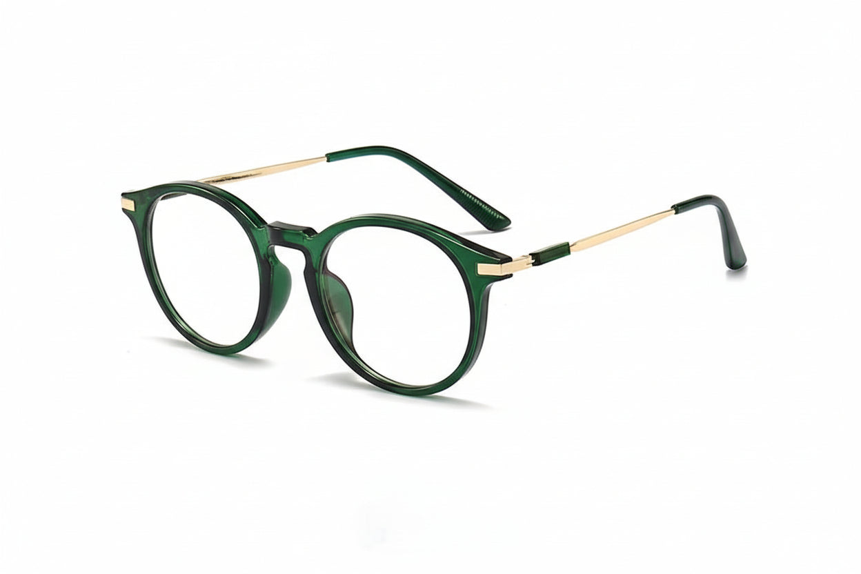 Anti-blue Light Presbyopic Round Frame Glasses