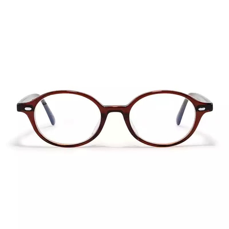 Hawksbill Oval Glasses Frame Women's Anti Blue-Ray