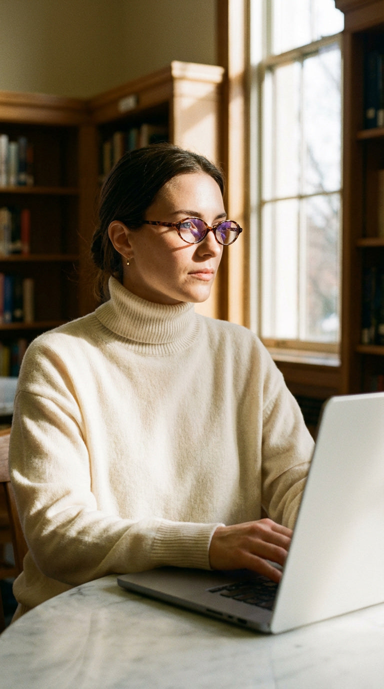 Vintage Round Frame Reading Glasses Anti Blue Light