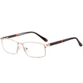 Stainless Steel Men Anti Blue Light Reading Glasses