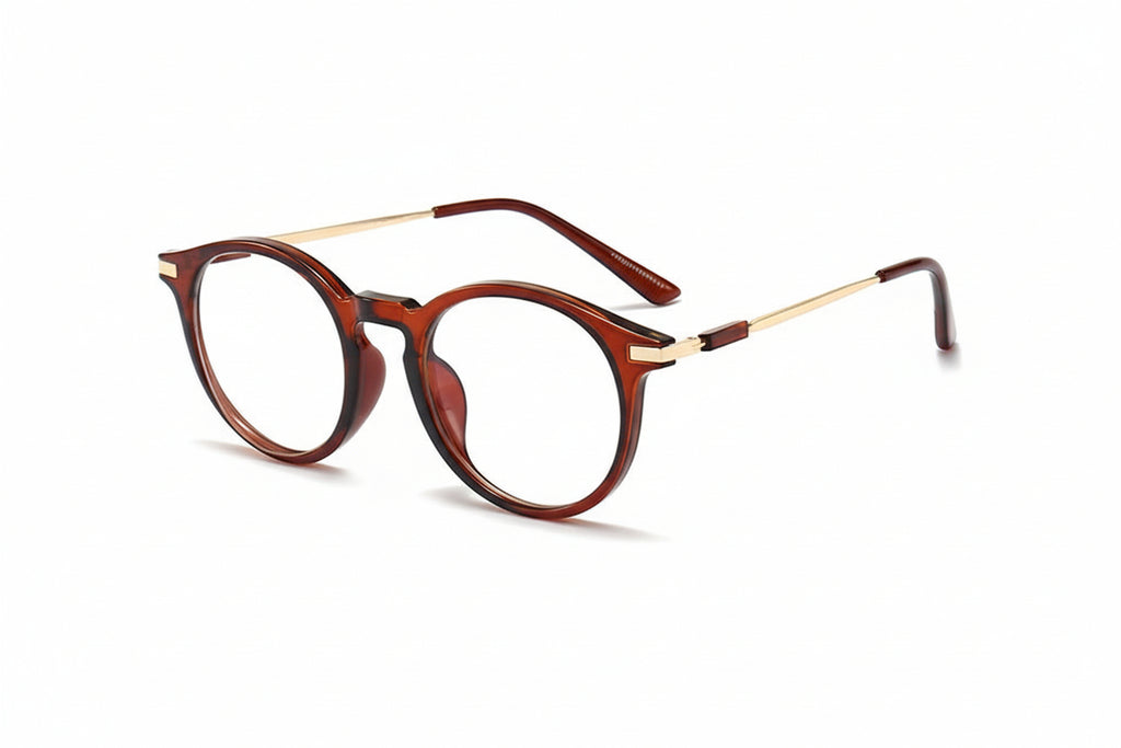 Anti-blue Light Presbyopic Round Frame Glasses