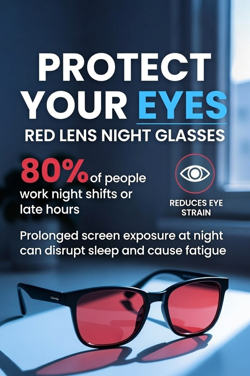 Blue Light Red Lens Glasses